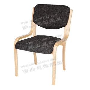 YC-AF12 New Design Imitated Wood Grain Metal Navy blue Armrest Student School Chair for Conference and Meeting