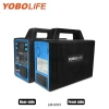 Yobolife 2024 New Release LM -9302 Mini Solar Generator AC 300W Home Solar Panel Power Station 12V DC Solar Lighting System