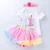 Import 0-2 Years Princess Short Sleeve Rompers+Pant With Skirt+Lace Headband 3 Piece Baby Romper Clothing Set from China