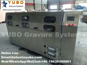 Rotogravure cylinder printing ink ultrasonic cleaning tank