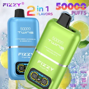 Wholesale e-cigarette disposable vape twins  50000 puff 2 in 1 vaper bar