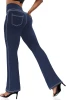 VOOVEEYA Women's Bootcut Yoga Pants Flare Leggings with 4 Pockets High Waist Tummy Control