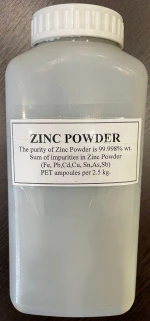 Ultrafine Zinc powder from 99,998% to 99,999%