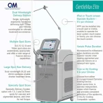 Qm Professional 755nm Alexandrite Permanent Laser Hair Removal Machine Beauty System