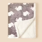 Baby Blankets Unisex Baby Plush Blanket with Sherpa Back Mink and Sherpa Baby Crib Blanket Fleece baby blankets