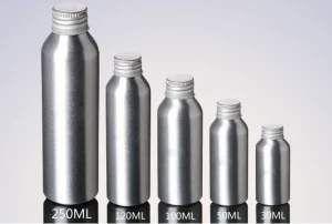 aluminium bottle with aluminium screw cap