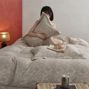 Flax linen bedding set, very soft and comfortable