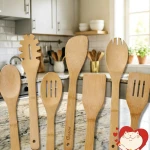 Premium Bamboo Cooking Spoons Set for Durable Kitchen Use