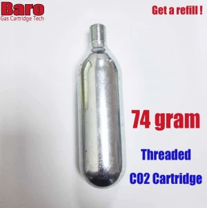 74 gram CO2 threaded Cartridge Cylinder canister