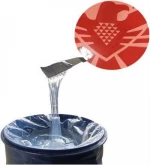 glossy soft silk screen silicone material for fabric