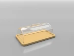 High-Gloss-Lacquer Ractangle Butter Dish