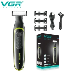 VGR V-017 body shaver beard trimmer professional rechargeable waterproof head shaver electric shaver razor for men