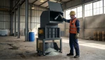 MT MACHINE CK-200 Liquid Separating Glass Bottle Crusher
