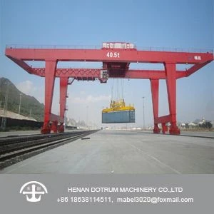 Rail mounted and rubber tire gantry crane 50t for container lifting