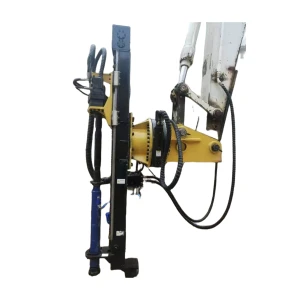 Down-the-hole drill that can be mounted on an excavator for rapid drilling