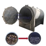 Oak carbonization furnace, horizontal carbonization furnace for cold shirt wood nut shells, charcoal making machine