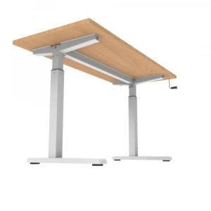 Manual Sit Stand Desk  Height Adjustable Standing Computer Desk Tilting Drawing Desk