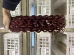 Cuticle aligned genius weft hair extensions manufacturer in China