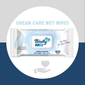 Biolly Cream Care Wet Wipes