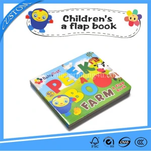 Baby Cardboard Books Hard Cover Children Board Book Printing
