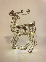 Luminous Christmas Deer Outdoor Courtyard Decoration Artificial Pre lit Christmas Holiday Home Decoration