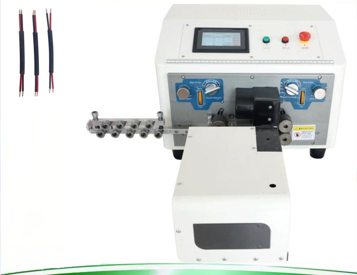 Buy Automatic Twin Flat Electric Cable Cutting Stripping Twisting ...