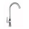 Deck Mounted Double Handle Faucet Kitchen Retro Brass Tap For European