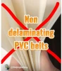 Non-delaminating PVC conveyor belts: robust structure, long service life, and low maintenance costs.