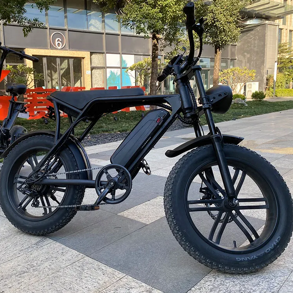 Image showcasing Buy New 20'' 4.0 Fat Tire Electric Bicycle 750w 1000w Motor Removable ...