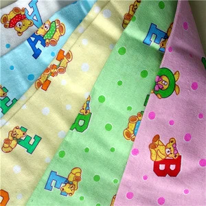 100% cotton flannel fabric printed stock