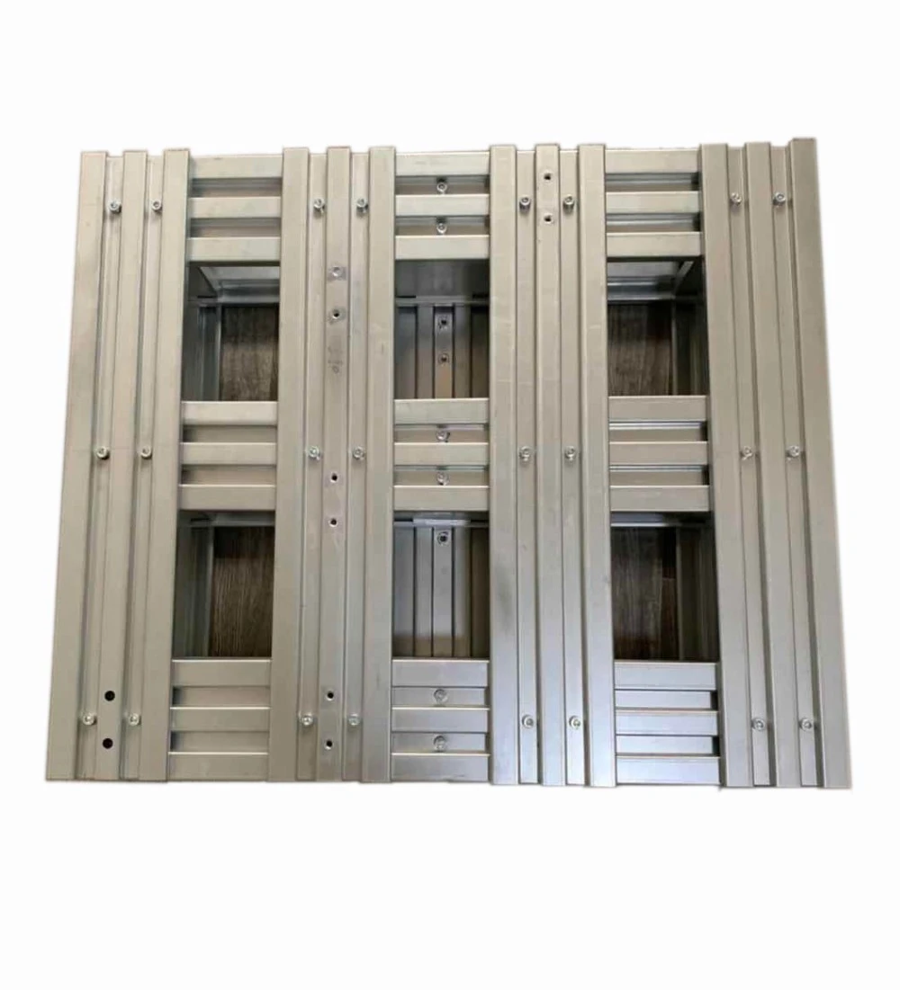 1000*1000 heavy duty warehouse double layer steel pallet SGCC sheet metal pallet