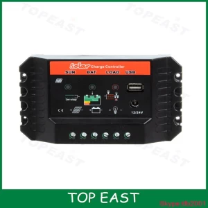 10A 15A 20A 25A 30A PWM solar charge controller/off-grid system solar regulator With DC LOAD and USB Port