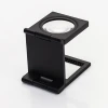 10X Optical Foldable Mini Zinc Alloy Linen Tester Handsfree Magnifier Magnifying Glass loupe for Textile Metal Frame