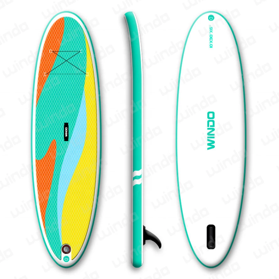 10x30x6 Rainbow Drop shipping manufacturer Drop Stitch inflatable sup stand up paddle board