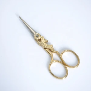 12 Chinese Zodiac shear gift souvenir rabbit shape stainless steel retro embroidery sewing scissors antique vintage scissors