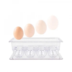 12 Eggs durable kitchen food grade plastic Egg Tray egg carton