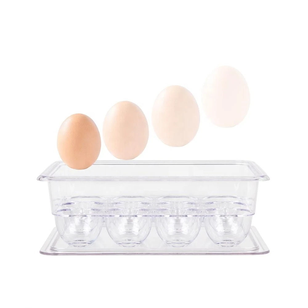 12 Eggs durable kitchen food grade plastic Egg Tray egg carton