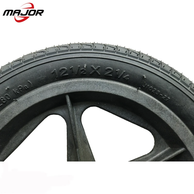 12 inch super quality pneumatic rubber wheels and tire with plastic rim