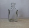 125ml custom flat shape whisky/whiskey vodka soju glass bottle chinese spirits bottle
