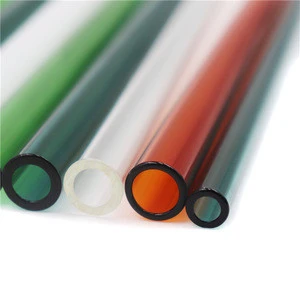 12mm 230mm Colorful Straight Bent High Borosilicate Glass Drinking Straws For Bubble Tea