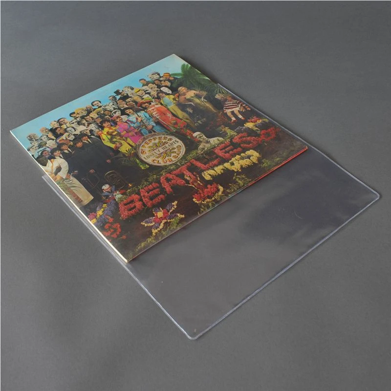 12&quot; Regular Heavy Duty Record Outer Sleeves 90 microns CPP Plastic Clear &amp; Strong Record Cover