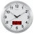 Import 12&quot; Round Digital LED Clock Non-Ticking Metal Frame Battery Operated Only MOQ  200PCS from China