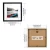 Import 12x12 Square Wood Picture Frame, Matted to Fit Pictures 8x8 or 12x12 Without Mat (Black) from China