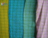 150D Single Woven Checked 100% Viscose Rayon Fabric For Morocco Tunisa Bath Glove Mitt