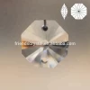 16 facets clear crystal octagon prism beads for chandeliers
