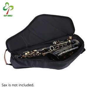 1680D Waterproof Oxford Cloth Music Instrument Case, Sax Soft Cases Adjustable Shoulder Straps Pocket for Alto Saxophone
