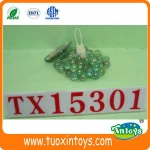 16mm glass marble play game toy classical crystal round ball set for children