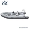 17ft 5.2m Aluminum Hull RIB Inflatable Boat For Fishing Raft Best Sale
