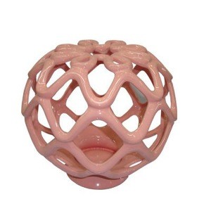 18.5 inch wholesale Pink Glazed ceramic porcelain flower vase