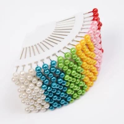 18PCS Assorted Color Plastic Pearl Weddings Corsage Ball Head Sewing Pins